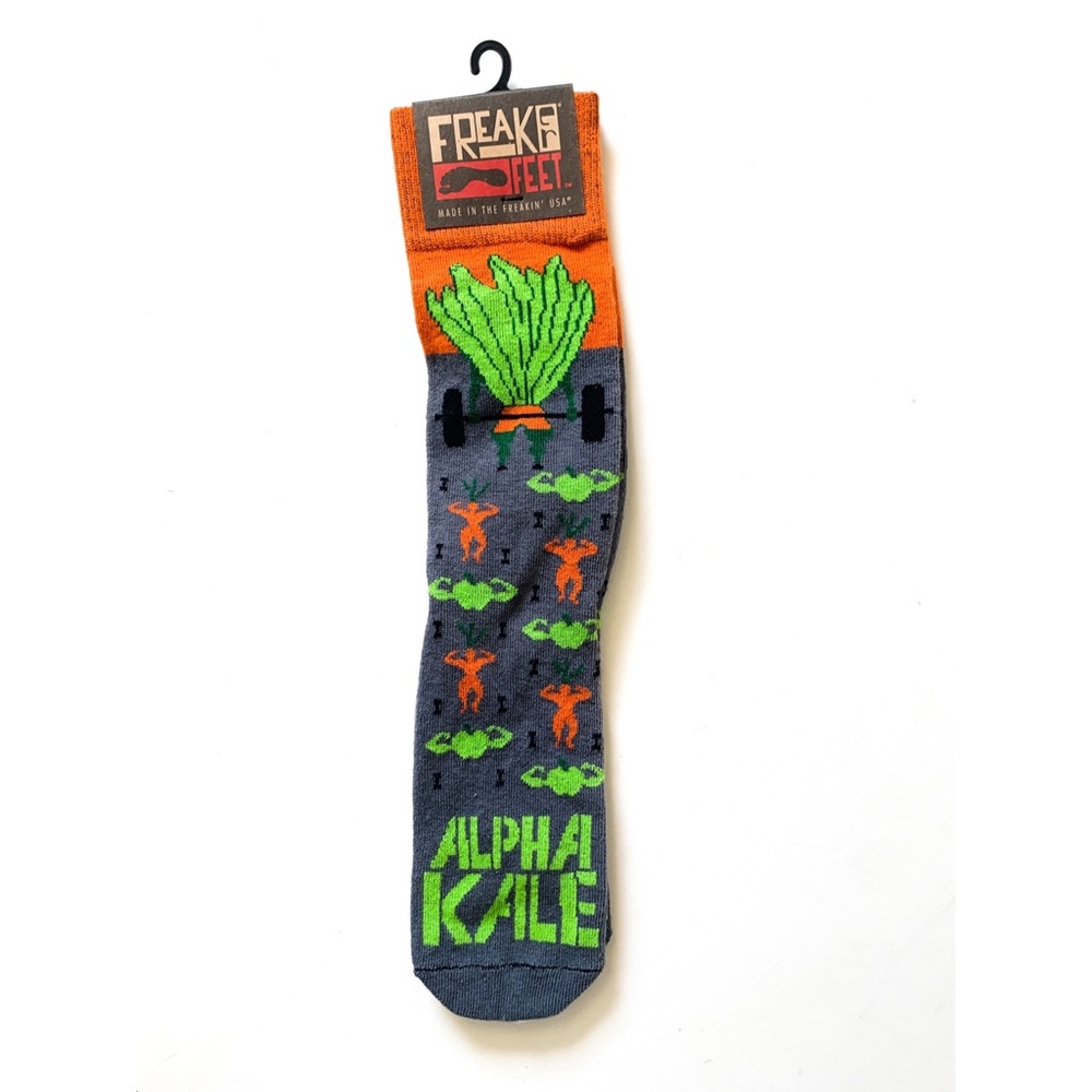 Freaked Feet “Alpha Kale” knee high socks